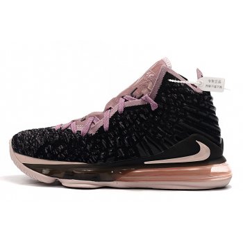 2019 Nike LeBron 17 Black Grey-Pink Shoes